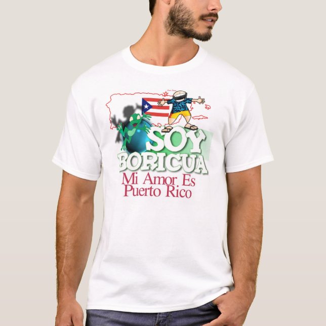 T-shirts Soja Boricua (Frente)