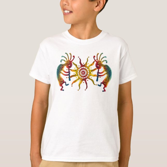 T-shirts SOL DO DUO DE KOKOPELLI + suas ideias (Frente)