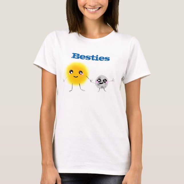 T-shirts Sol e Besidades da Lua (Frente)