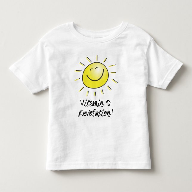 T-shirts Sol Feliz, Tanque de Revolução Vitamina D (Frente)