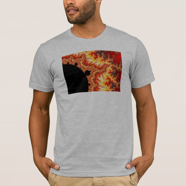 T-shirts Sol flaming - Fractal (Frente)