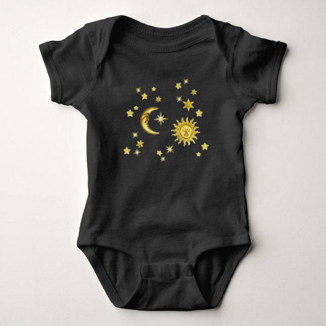T-shirts Sol, Lua e Estrelas (Frente)