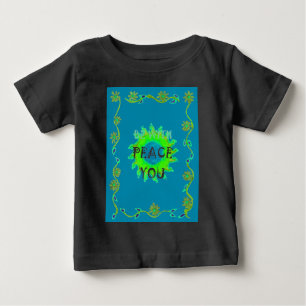T-shirts Sol Radiante: Paz Esteja Com Você Impressão Inspir