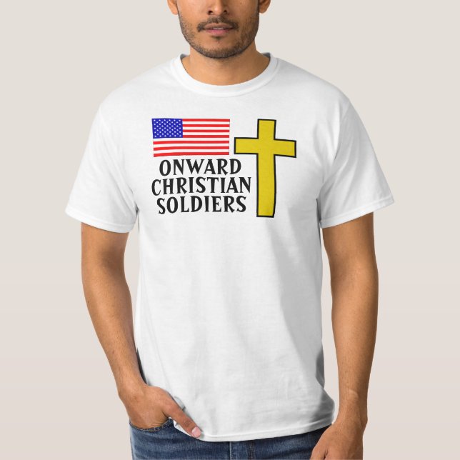 T-shirts Soldados cristãos para a frente (Frente)