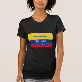 T-shirts Soletrou Colômbia não Colômbia