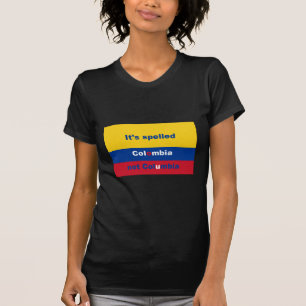 T-shirts Soletrou Colômbia não Colômbia