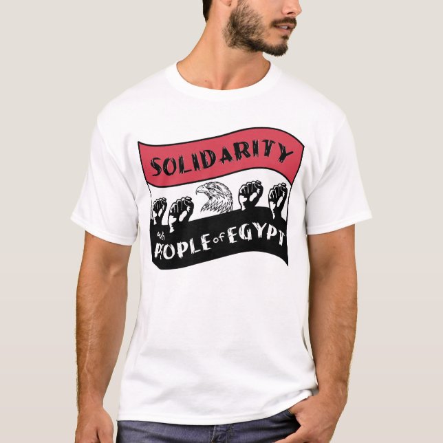 T-shirts Solidariedade com o Povo do Egito (Frente)