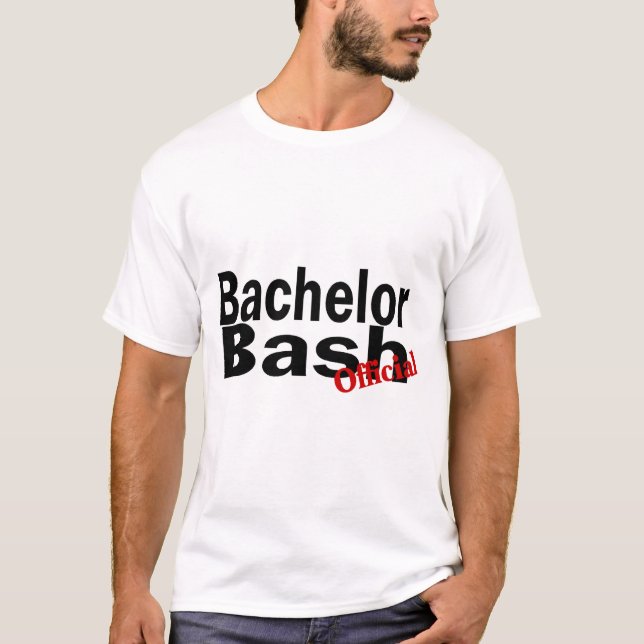 T-shirts Solteiro Bash (oficial) (Frente)