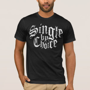 T-shirts Solteiro pela tinta branca bem escolhida