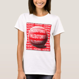 T-SHIRTS SOLUÇÃO SANGUÍNEA DE ESFERA FLEBOTOMISTA
