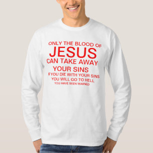 T-shirts Somente o sangue de Jesus