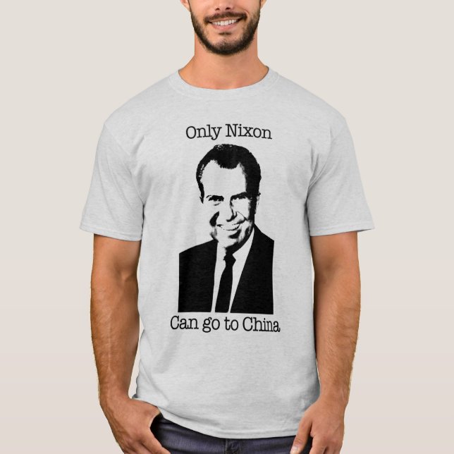 T-shirts Somente o T dos homens de Nixon (Frente)