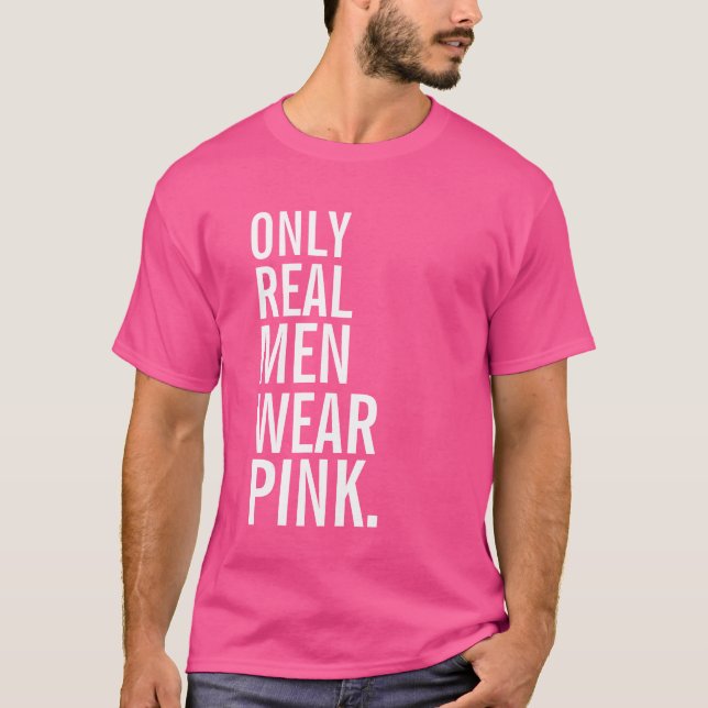 T-shirts Somente rosa real do desgaste de homens (Frente)