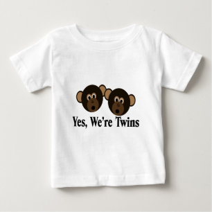 T-shirts Somos gêmeos 2 macacos