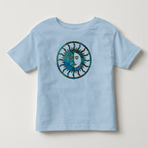 T-shirts SON e LUA em azul, ouro e prata