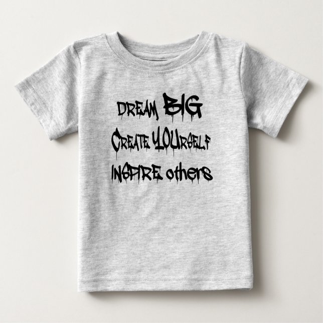 T-shirts Sonhe Grande Cria-Se Inspire Outros- Preto (Frente)