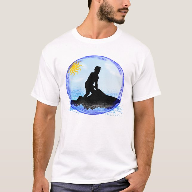 T-shirts Sonhos do esqui do jato (Frente)