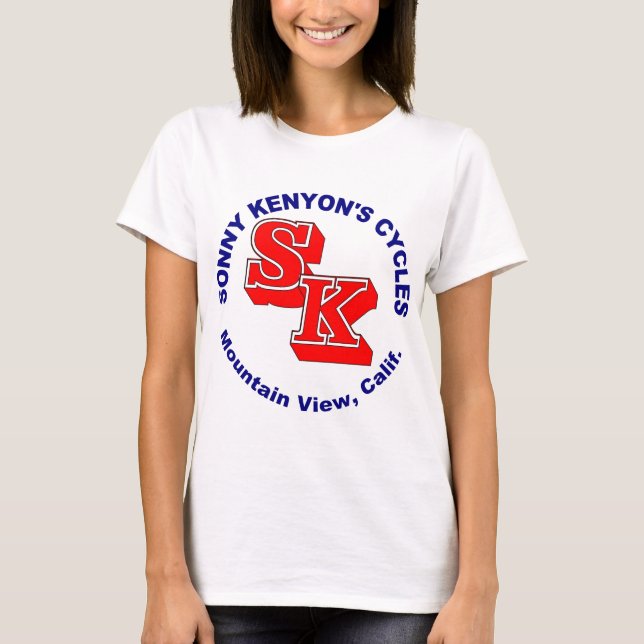 T-shirts Sonny Kenyon dá um ciclo o logotipo (Frente)