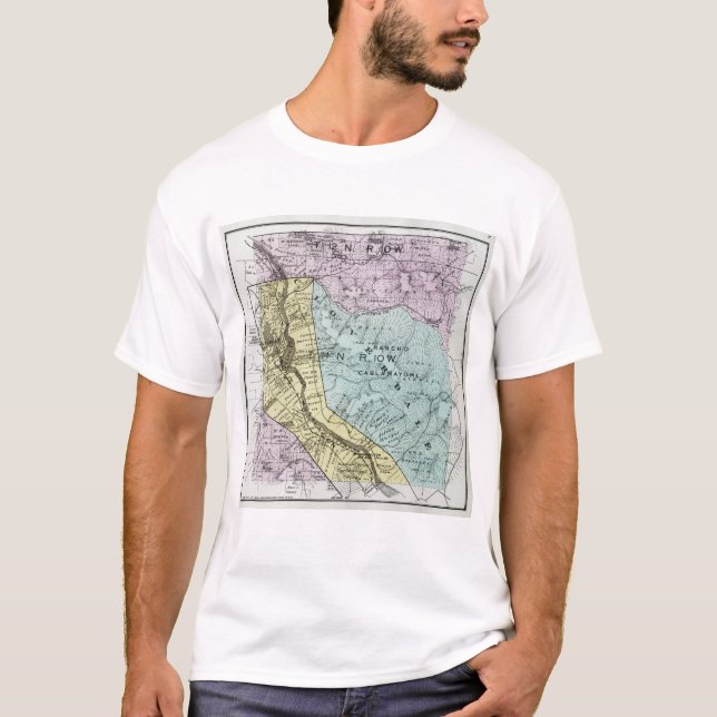 T-shirts Sonoma County, Califórnia 18 (Frente)