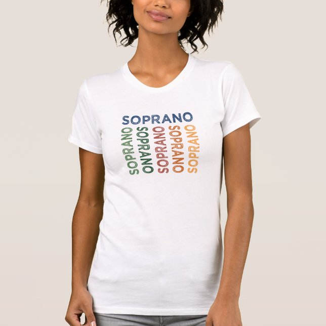 T-shirts Soprano Colorido (Frente)