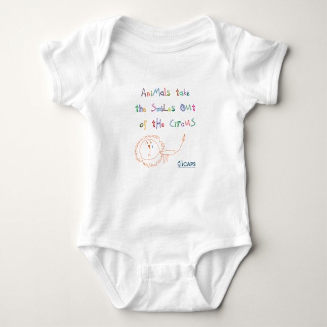 T-shirts "Sorri" a campanha Babygro do circo (Frente)