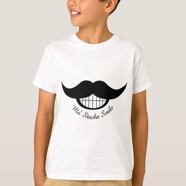 T-shirts Sorriso de bigode (Frente)
