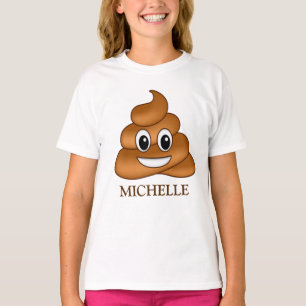 T-shirts Sorriso de cocô emoji