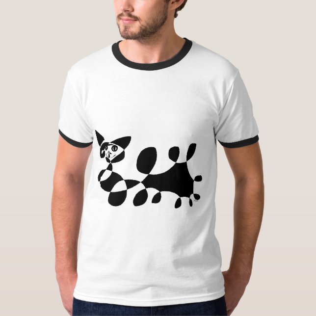 T-shirts Sorriso do gato de Mau (Frente)
