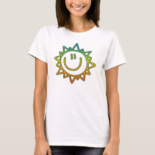 T-shirts Sorriso ensolarado do KRW