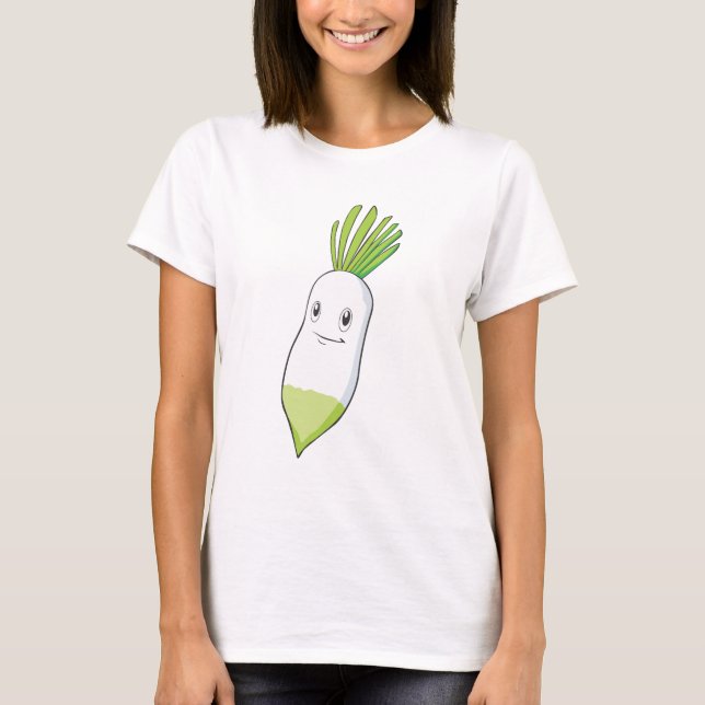 T-shirts Sorriso feliz de Daikon (Frente)