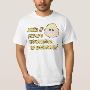 T-shirts Sorriso, se você não está vestindo nenhum roupa