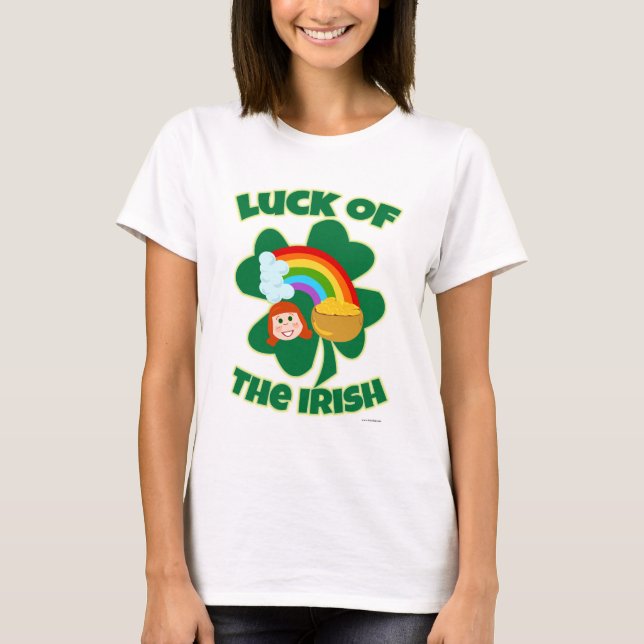 T-shirts Sorte do lema irlandês (Frente)