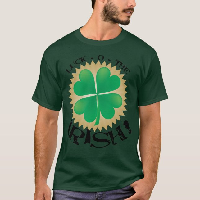 T-shirts "Sorte-o-camisa irlandesa" para crianças e adultos (Frente)