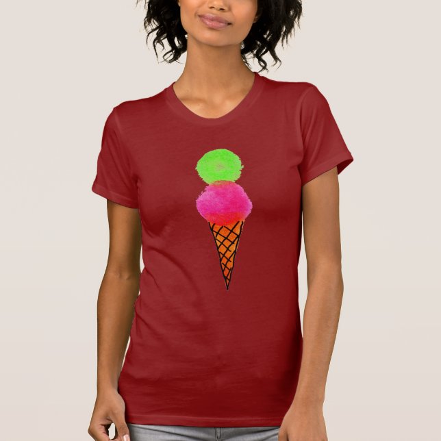 T-shirts Sorvete pop art (Frente)