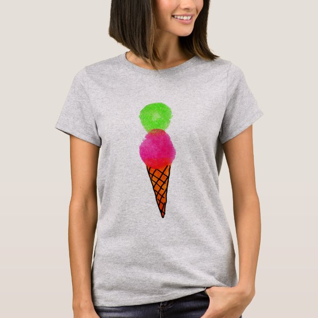 T-shirts Sorvete pop art (Frente)
