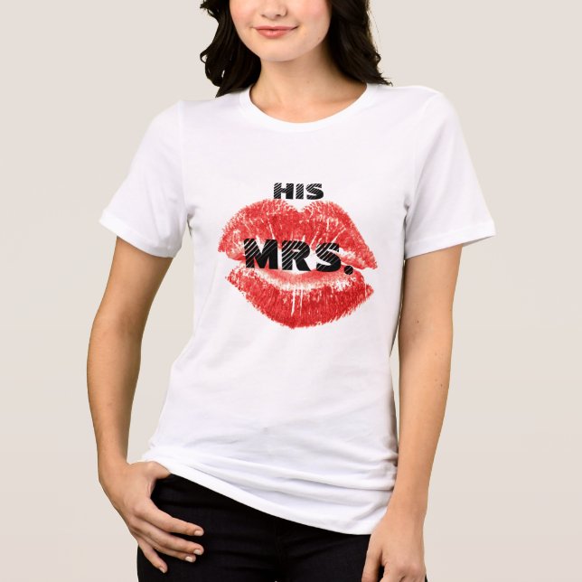 T-shirts Sou a Sra. Lábios Vermelhos. (Frente)