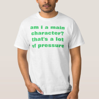 T-shirts sou eu um caráter principal?