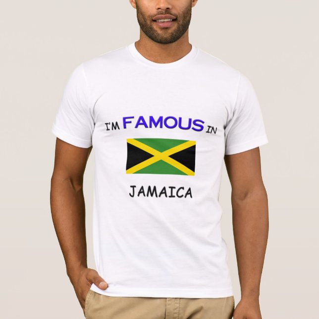 T-shirts Sou famoso em JAMAICA (Frente)