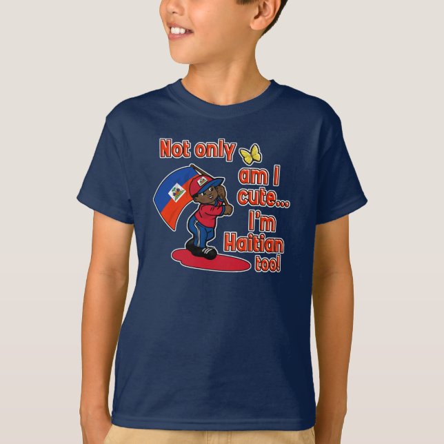 T-shirts Sou não somente eu bonito mim sou haitiano (Frente)