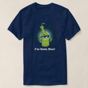 T-shirts Sou o Soda Man! Palavra Funny Pun