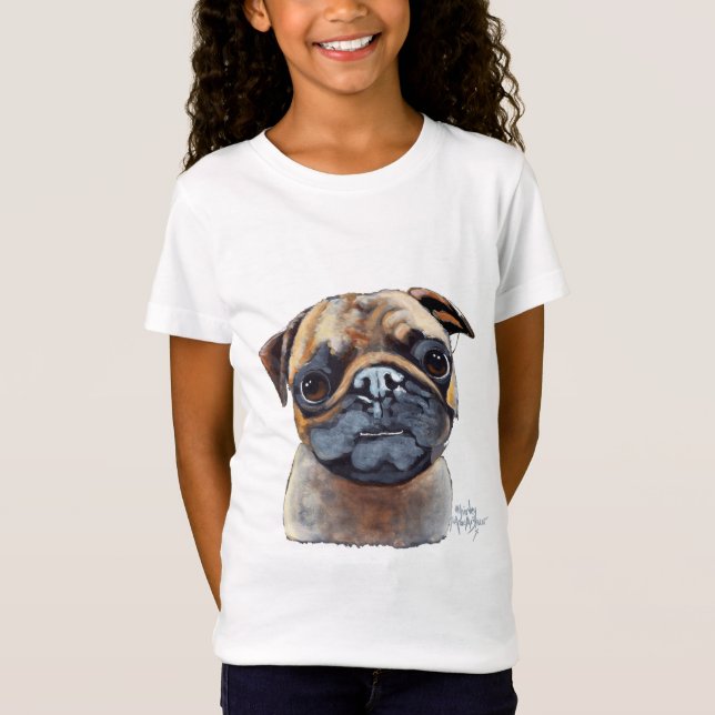 T-shirts Sou um PUG de Shirley MacArthur (Frente)