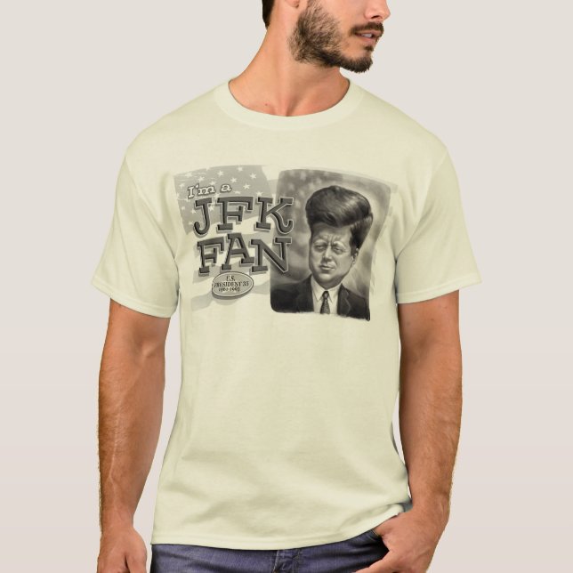 T-shirts Sou um ventilador JFK (Frente)