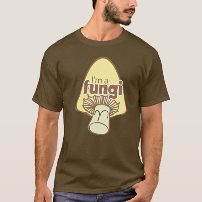 T-shirts Sou uma cara divertida de fungos (Frente)
