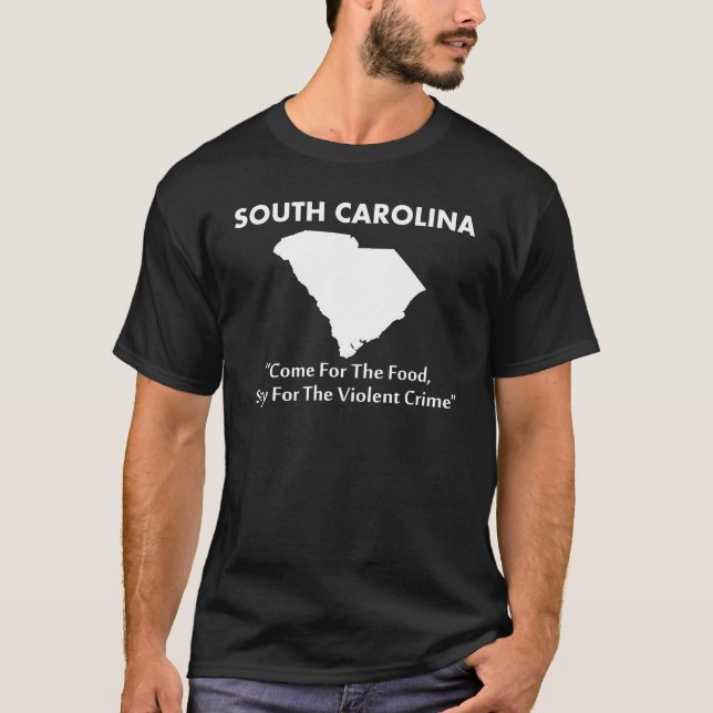 T-shirts South Carolina - vindo para a comida… (Frente)