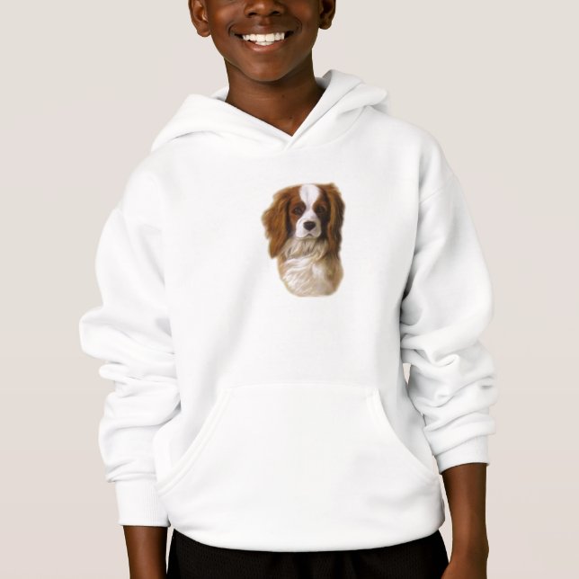 T-shirts spaniel de rei Charles descuidado Dani (Frente)