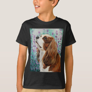 T-shirts Spaniel de rei descuidado Charles de Blenheim