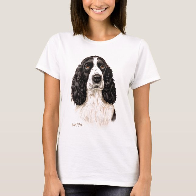 T-shirts Spaniel de Springer inglês (Frente)