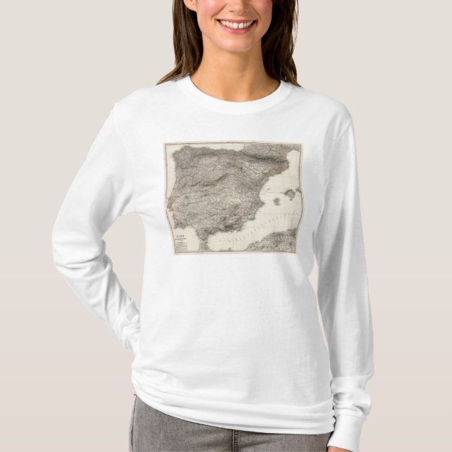 T-shirts Spanien composto, Portugal em 4 Blattern (Frente)