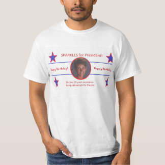 T-shirts Sparkles para o presidente