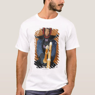 T-shirts Sparring de dois esgrimistas de Kendo